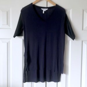 BCBGeneration navy short sleeve top